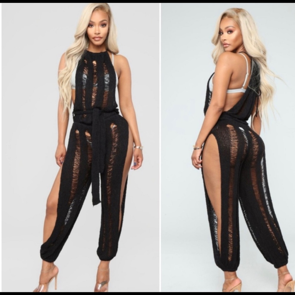 A Touch Of Sun Swim Cover Up - Black Small